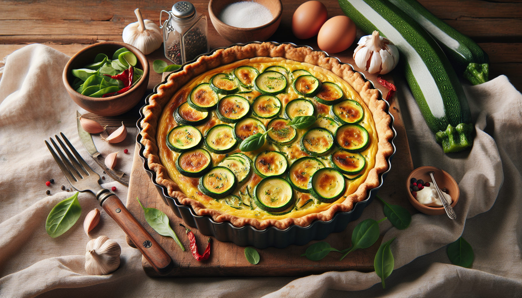 torta salata zucchine